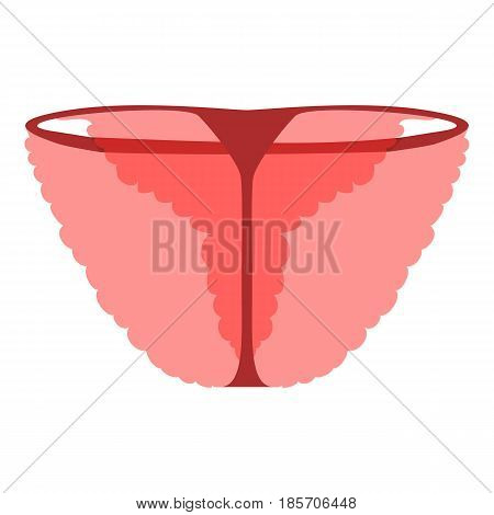 Female transparent panties icon. Cartoon illustration of female transparent panties vector icon for web
