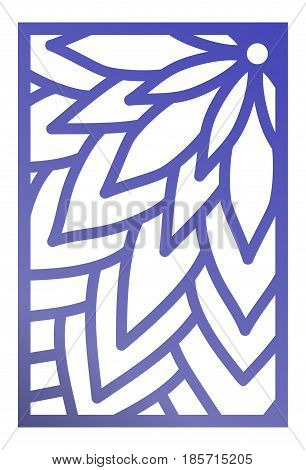 Vector Laser Cut Panel. Abstract Pattern Template For Decorative Panel. Template For Interior Design