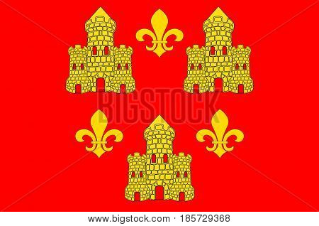 Flag of Chinon is a commune located in the Indre-et-Loire department in the Region Centre France