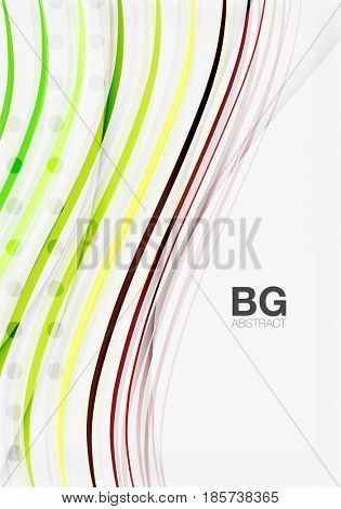 Thin lines wave abstract background. template background for workflow layout, diagram, number options or web design