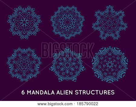 Set of minimal decoration background vintage shapes collection