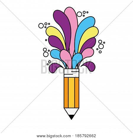 Wooden pencil symbol icon vector illustration graphic design