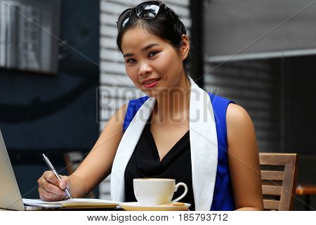 Beautiful Vietnam Smiling Female Student