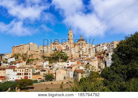 Chelva village skyline in Valencia of Spain Serranos area