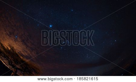 Starry night in the Desierto de la Tatacoa (Tatacoa Desert) in Villavieja, Huila / Colombia