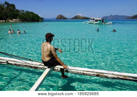 Seascape Of Palawan Islands In Philippines