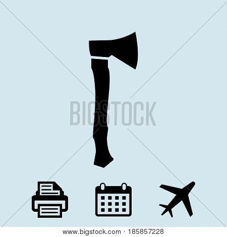 ax icon stock vector illustration flat design