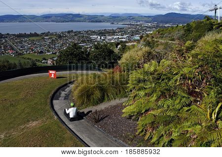 Man Ride On Skyline Rotorua Luge