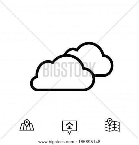 cloud icon stock vector illustration flat design