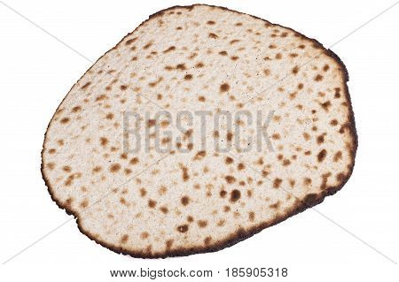 Round Matza On White