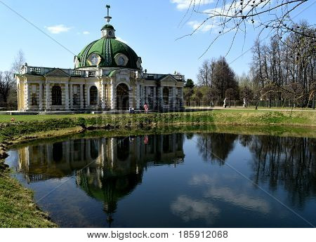 Grotto in the manor of Count Sheremetyev, Kuskovo, Moscow: 30 of April 2017