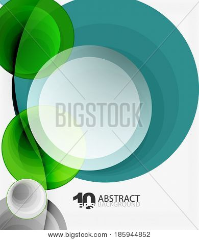 Circle background, geometric abstraction