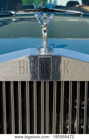 PAAREN IM GLIEN GERMANY - MAY 19: The emblem of Rolls-Royce Spirit of Ecstasy 