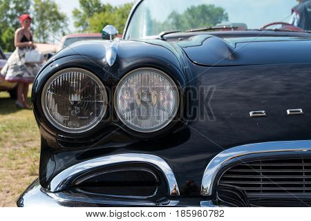 Paaren Im Glien, Germany - May 19: Detail Of The Car Chevrolet Corvette (first Generation-c1), 
