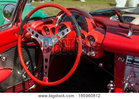 Paaren Im Glien, Germany - May 19: Cab The Car Chevrolet Corvette (first Generation-c1), 