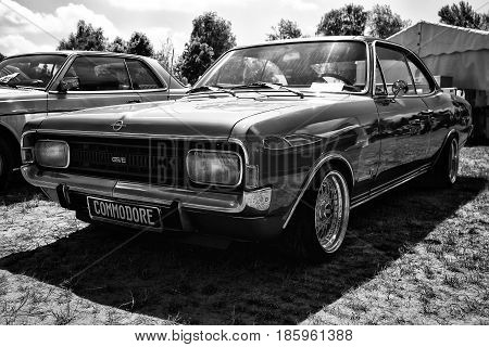 Paaren Im Glien, Germany - May 19: Executive Car Opel Commodore Gs/e Coupe (black And White), 