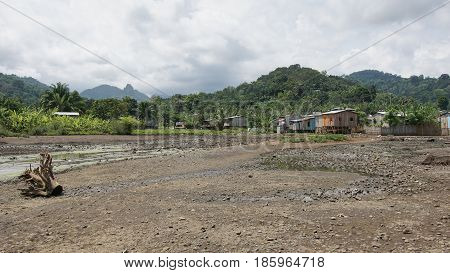 Village Ribeira Afonso, Sao Tome and Principe, Africa