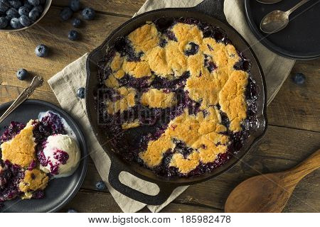 Sweet Homemade Blueberry Cobbler Dessert