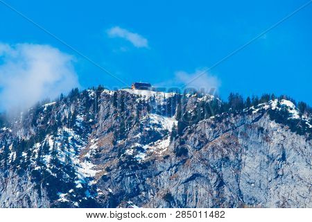 Wooden House On Mountains Alps Kufstein Austria