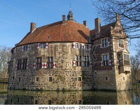 winter time at an Castle in the german muensterland