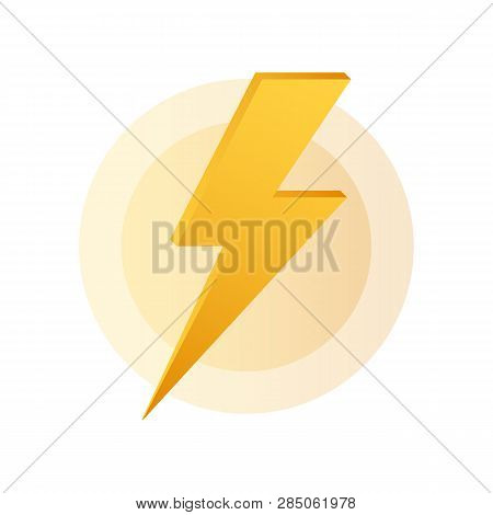 Lightning Bolt. Thunder Bolt, Lighting Strike Expertise. Vector Stock Illustration.