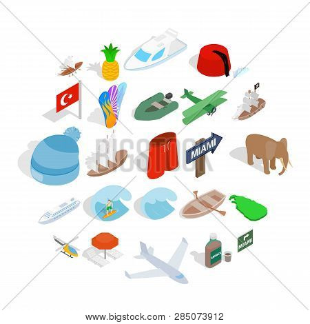 Trial Icons Set. Isometric Set Of 25 Trial Vector Icons For Web Isolated On White Background