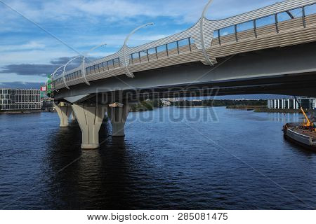 Russia, St Petersburg - August 13, 2018: High-speed Road, View