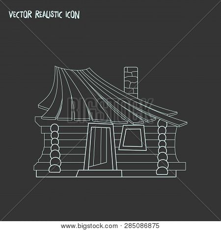 Small Hut Icon Line Element.  Illustration Of Small Hut Icon Line Isolated On Clean Background For Y