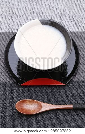 Drink Of Japanese Sweet Alcohol Drink Made From Sake Lees (amazake)