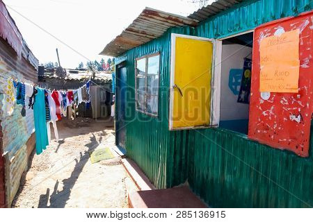 Johannesburg, South Africa, September 11, 2011, Small Creche Daycare Preschool In Suburban Soweto Ne