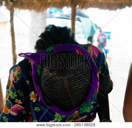 Pigtails Of Mbororo Aka Wodaabe Tribe Woman - 01-03-2014 Poli, Cameroon