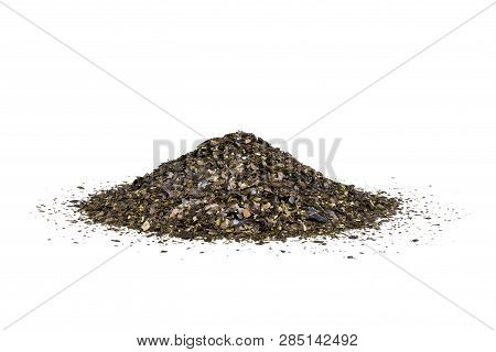 Ayahuasca Guayusa Tea Leaves, Isolated On White.