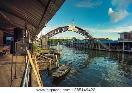 Trad, Thailand - December 01, 2018: Viewpoint Of The Eye Of Nam Chieo Village, Trad Province, Thaila