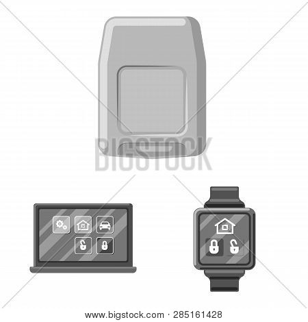 Vector Design Of Office And House Sign. Collection Of Office And System Vector Icon For Stock.