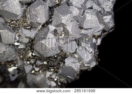 Galenite Crystal Texture As Nice Natural Background