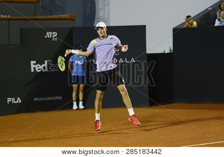 Rio, Brazil - February 16, 2019: Casper Ruud (nor) During Rio Open 2019 (atp 500) Held At The Jockey