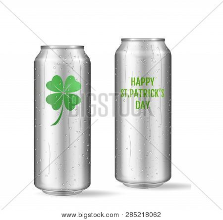 St. Patricks Day Concept. Realistic Beer Set.