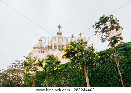 Christian Orthodox Coptic Church In Sharm El-sheikh, Egypt. Exterior