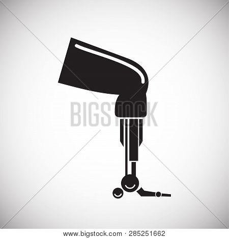 Bionic Prothesis Icon On White Background For Graphic And Web Design, Modern Simple Vector Sign. Int