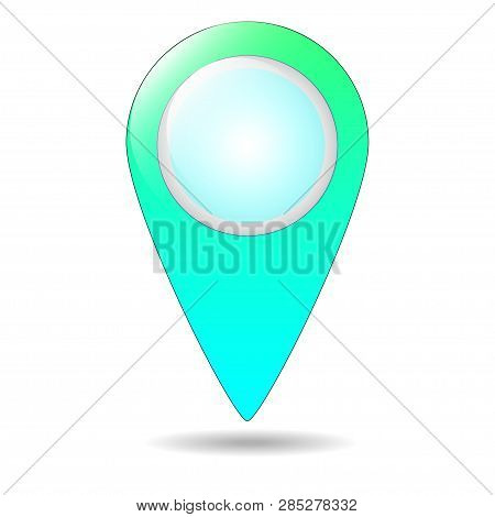 Map Pin Flat Design Style Modern Icon, Pointer Minimal Vector Symbol, Marker Sign