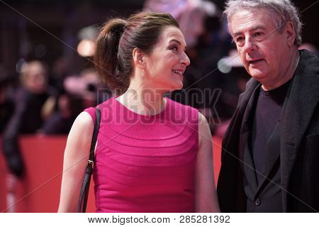  Martina Gedeck and Markus Imboden arrive for the closing ceremony of the 69th Berlinale  Festival Berlin at Berlinale Palace on February 16, 2019 in Berlin, Germany.                               