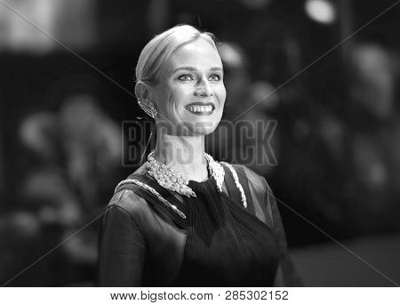 Diane Kruger arrives for the 'The Operative' (Die Agentin) premiere during the 69th Berlinale International Film Festival at Berlinale Palace on February 10, 2019 in Berlin, Germany.                  