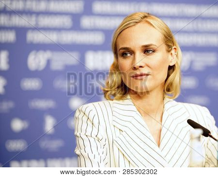 Diane Kruger is seen at the 'The Operative' (Die Agentin) press conference during the 69 Berlinale Festival Berlin at Grand Hyatt Hotel on February 10, 2019  in Berlin, Germany                       