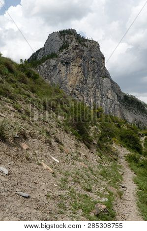 Mountain Landscape By The River Chuya, Altai Republic, Siberia, Russia