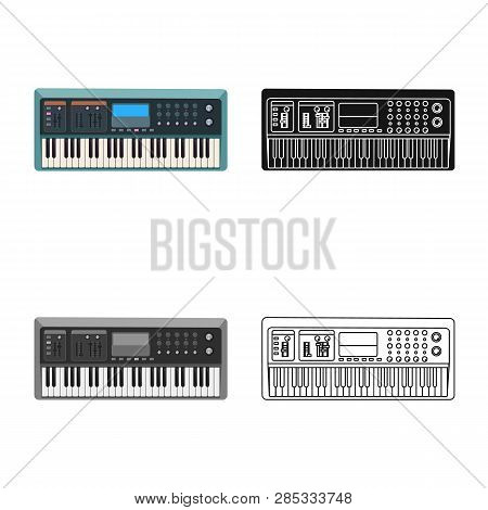 Vector Design Of Music And Tune Icon. Collection Of Music And Tool Vector Icon For Stock.