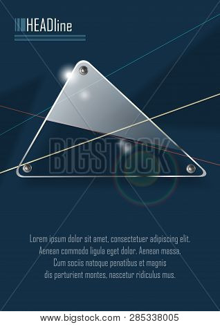 Vector Modern Cover Template. Abstract Blue Background For Poster, Brochure, Flyer Design With Trans