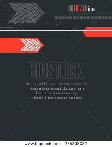 Vector Modern Cover Template. Abstract Bright Background For Poster, Brochure, Flyer Design. Layout 