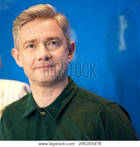 Martin Freeman poses at the 'The Operative' (Die Agentin) photocall during the 69th Berlinale International Film Festival Berlin at Grand Hyatt Hotel on February 10, 2019 in Berlin, Germany.          