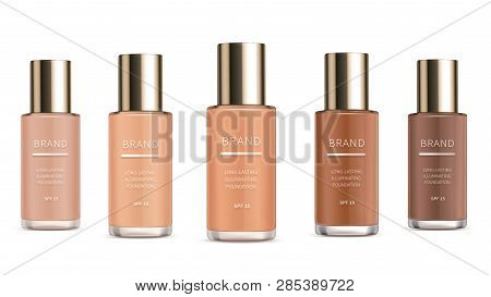 Cosmetic Realistic Vector, Premium Foundation For Perfect Makeup, Decorative Cosmetics. Colorstay Fo