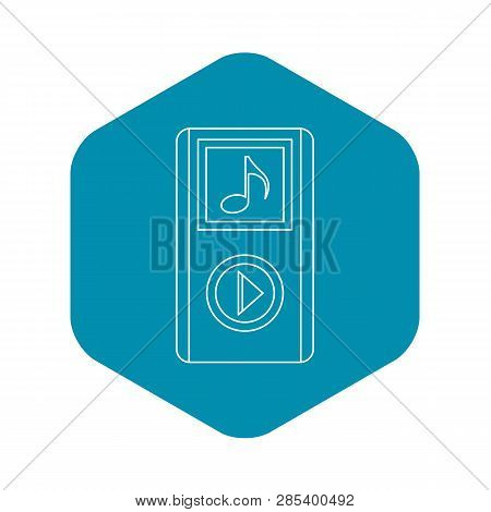 Portable Media Player Icon. Outline Illustration Of Portable Media Player Vector Icon For Web